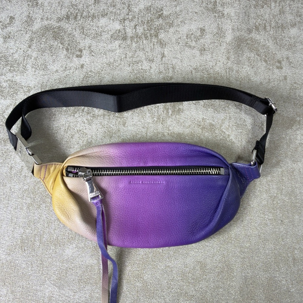 Aimee Kestenberg Milan Multicolor Fanny Pack Belt Bag Silver Hardware